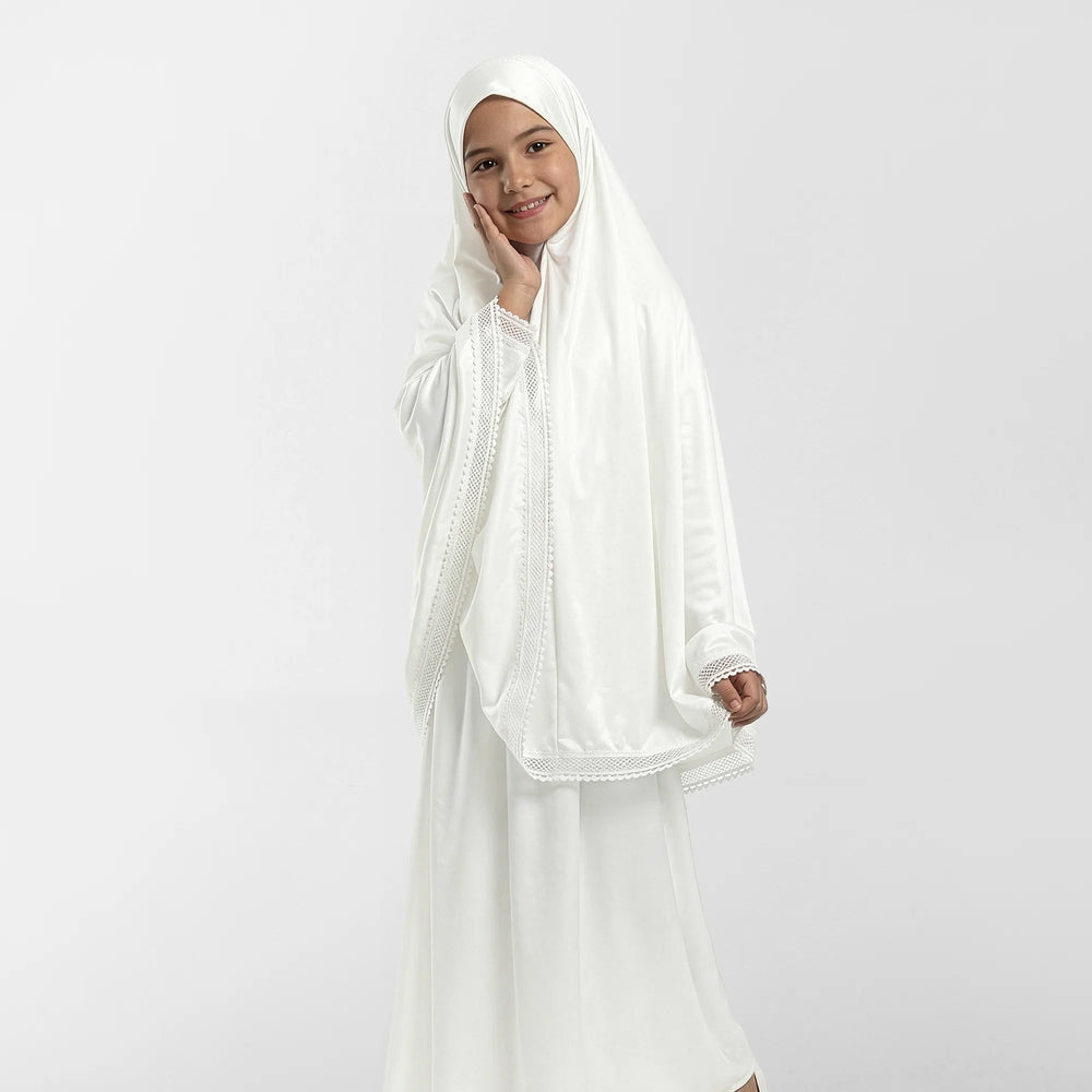 Prayer Wear - Khimar - Satin - Kids