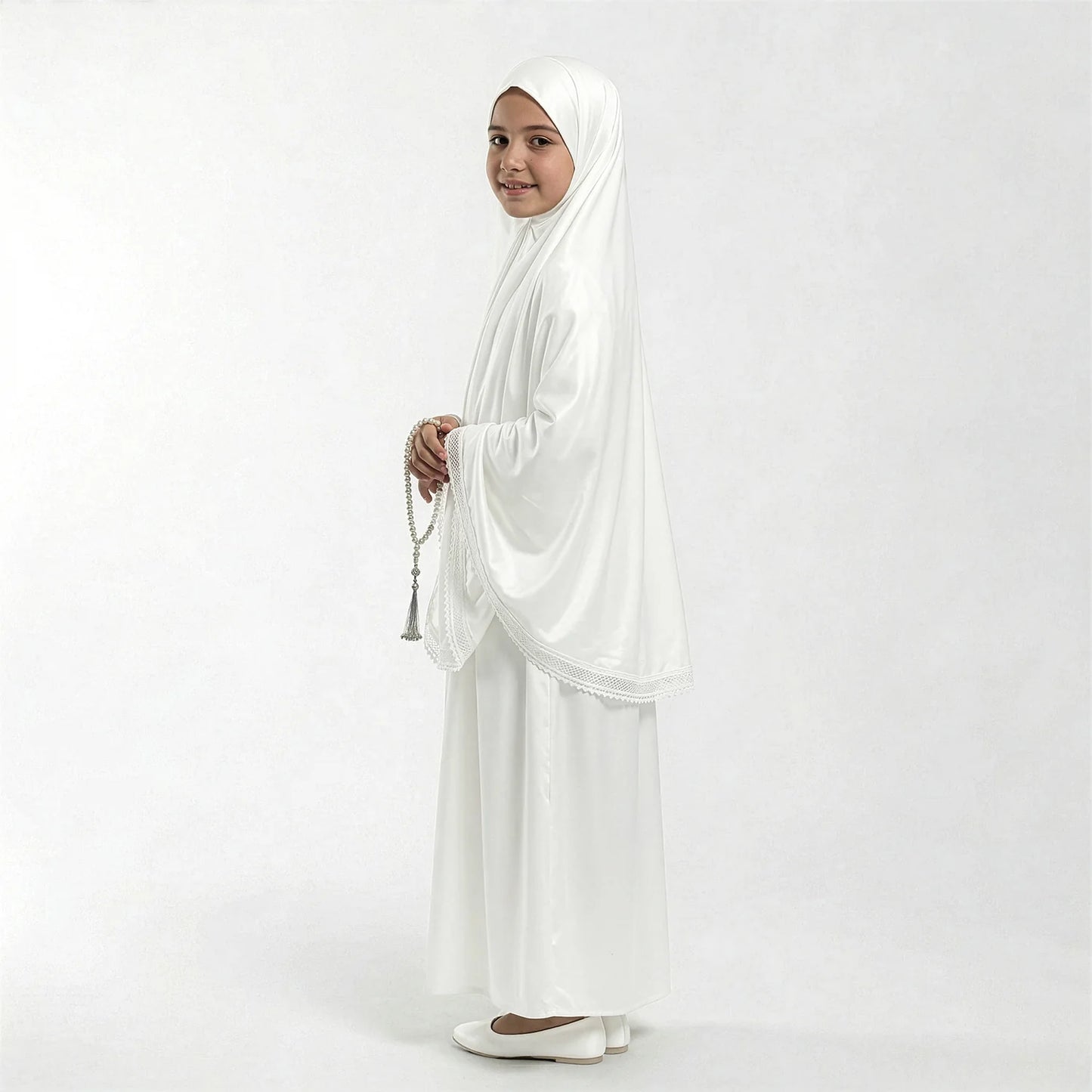 Prayer Wear - Khimar - Satin - Kids