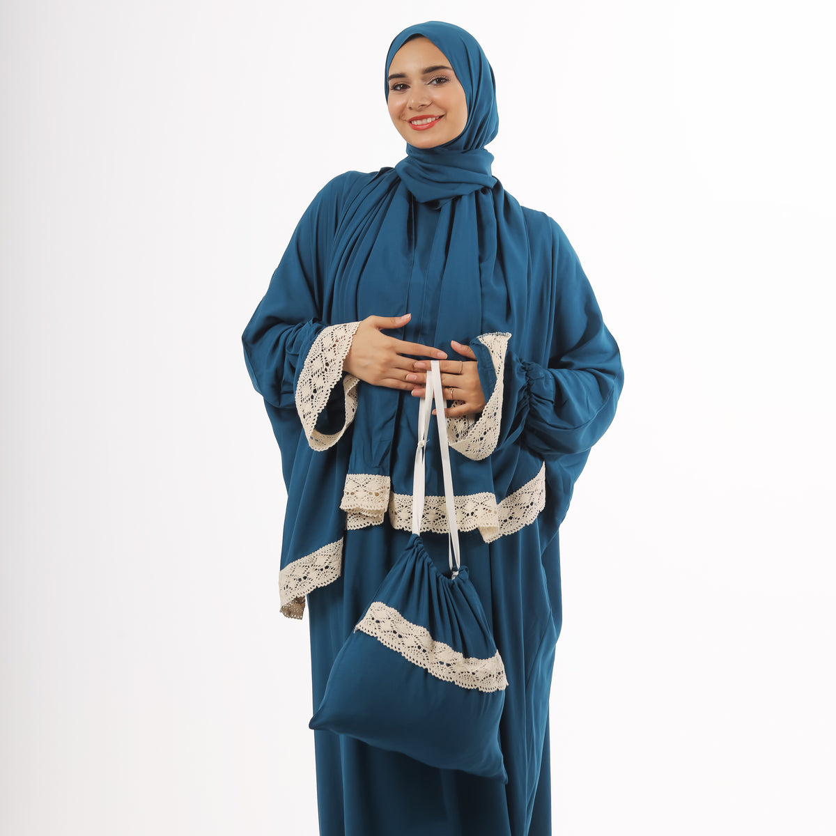 Prayer Dress One Piece With Headscarf Teal