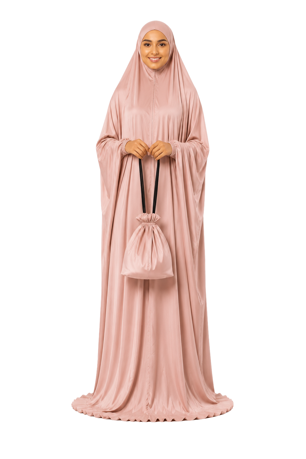 Prayer Dress Silk Pastel Pink