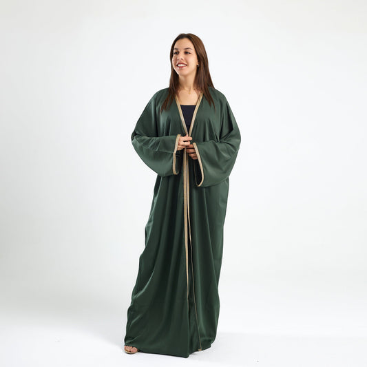 Modern Traditional Abaya Kaftan Olive - Noury Hub
