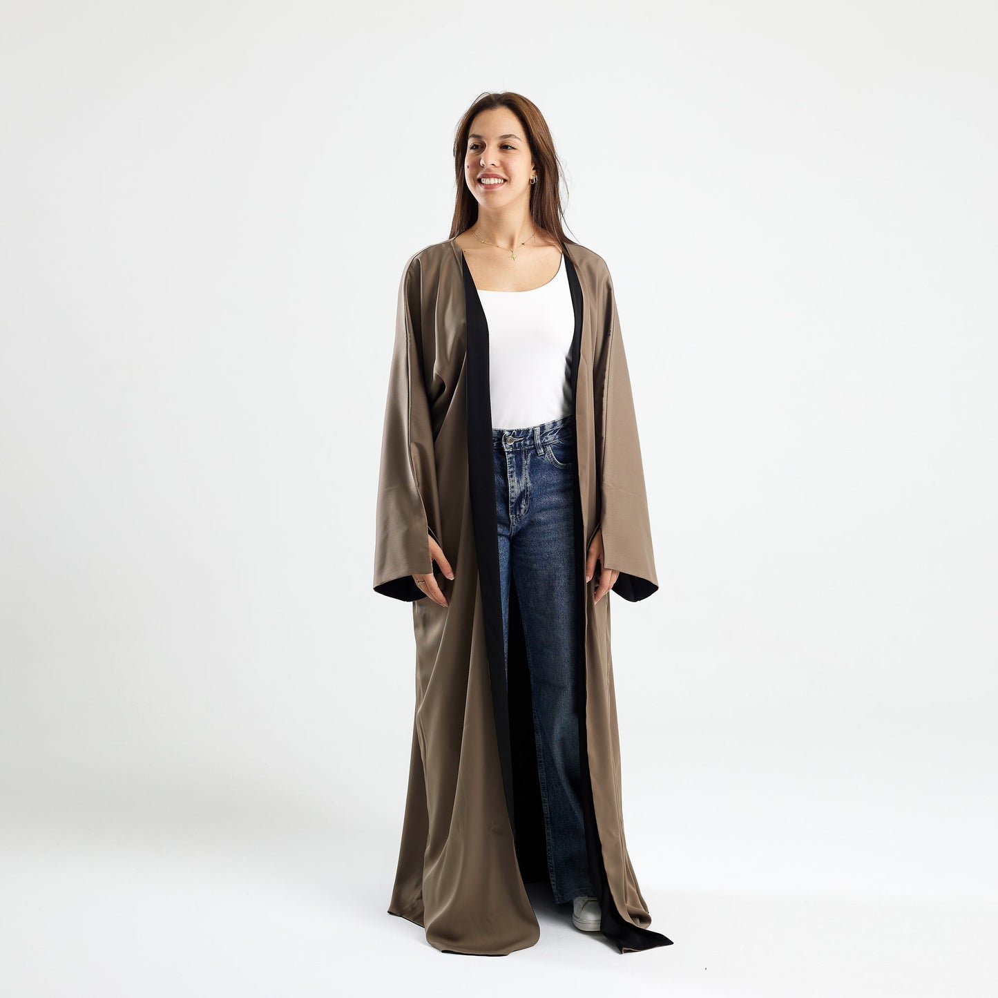 Modern Traditional Abaya Kaftan, Reversible - Noury Hub