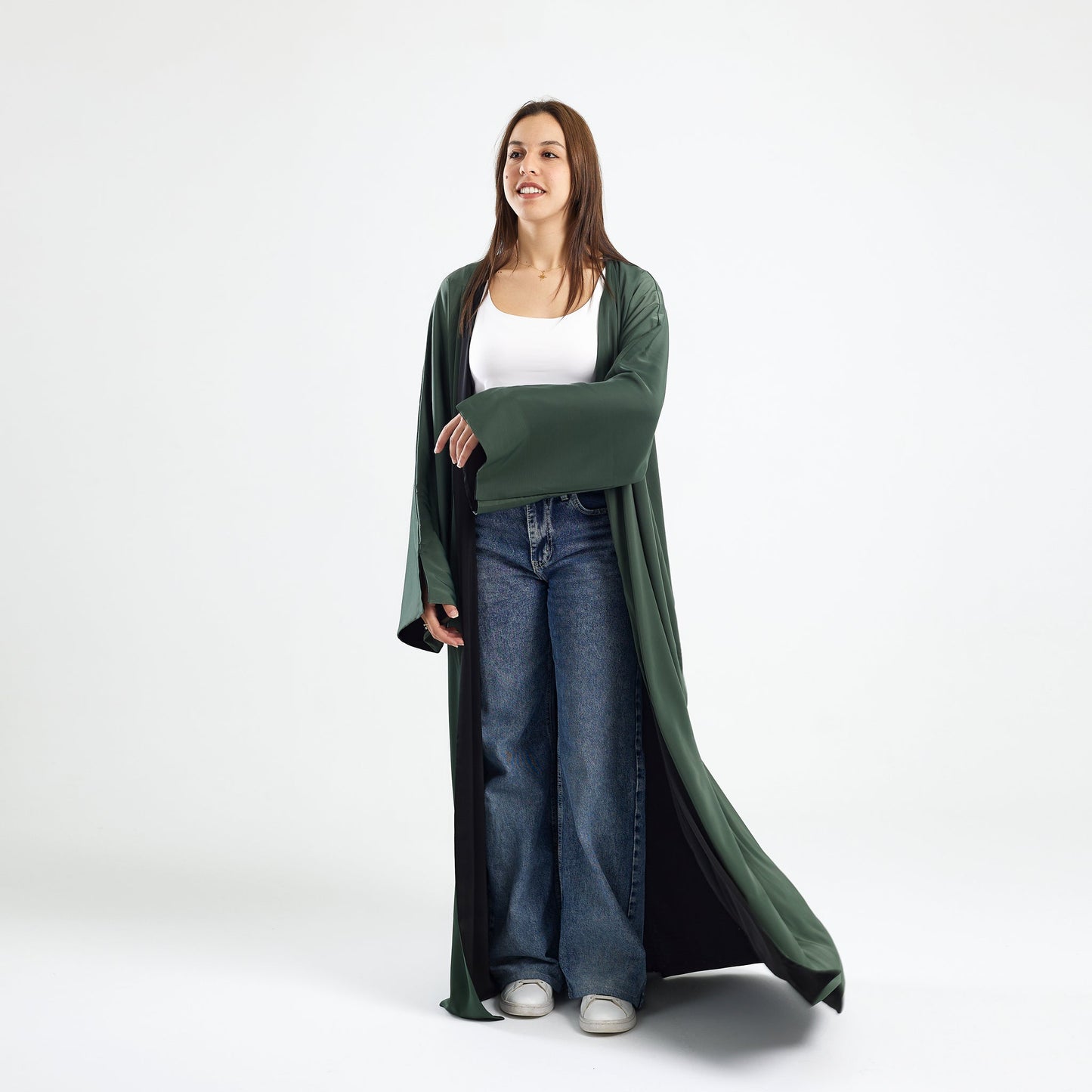 Modern Traditional Abaya Kaftan, Reversible - Noury Hub