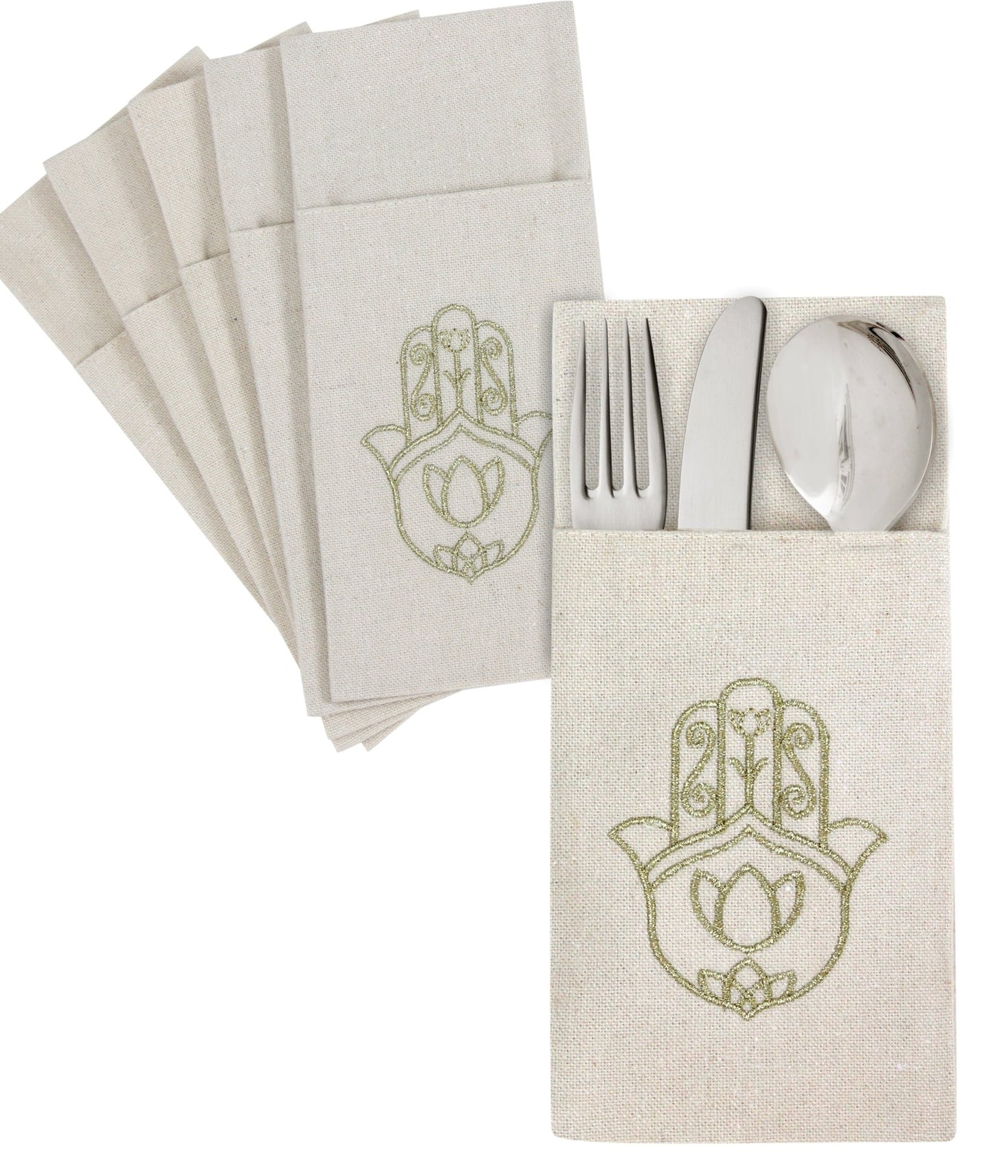 Placemats & Cutlery Set Of 6 Khams - Noury Hub