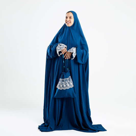 Prayer Dress One Piece Full Dress Teal - Noury Hub