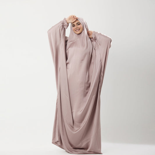 Prayer Dress Silk Beige - Noury Hub
