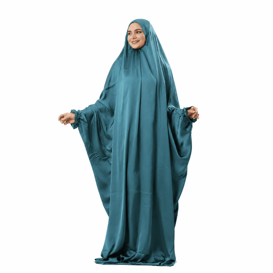Prayer Dress Silk Green - Noury Hub