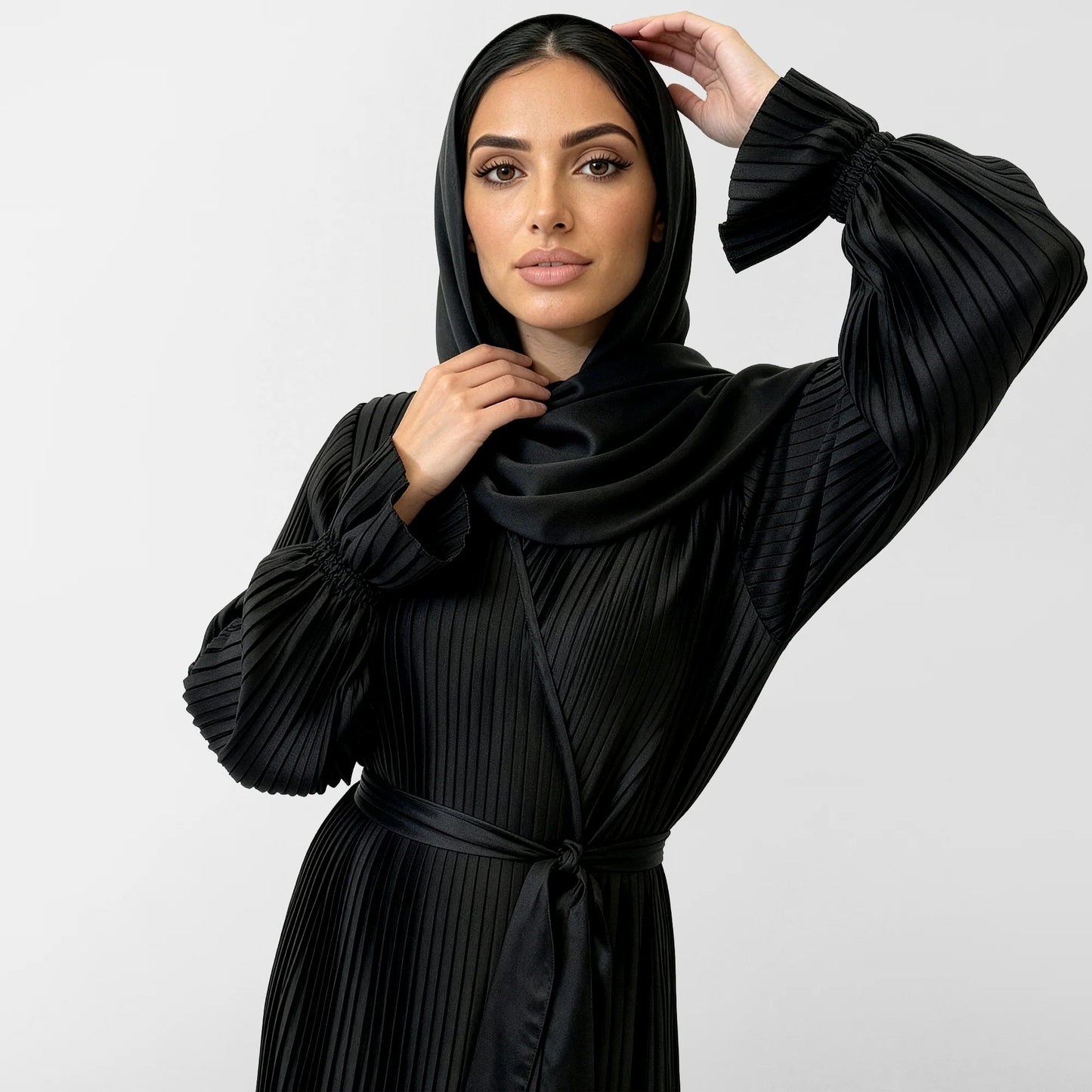 Satin prayer wear features a unique design that combines grace and comfort, - Noury Hub