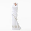 Prayer Dress Two Pieces Dantel White made of Viscose Fabric