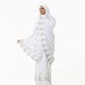 Prayer Dress Two Pieces Dantel White made of Viscose Fabric