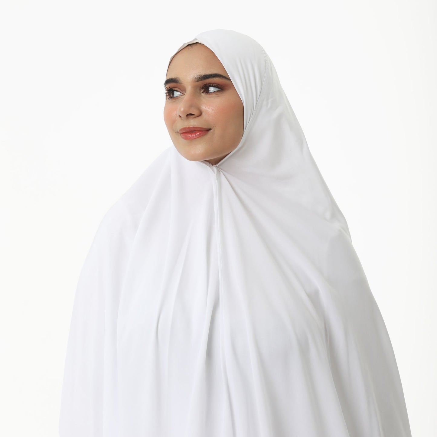 Prayer Dress Two Pieces Dantel White - Noury Hub