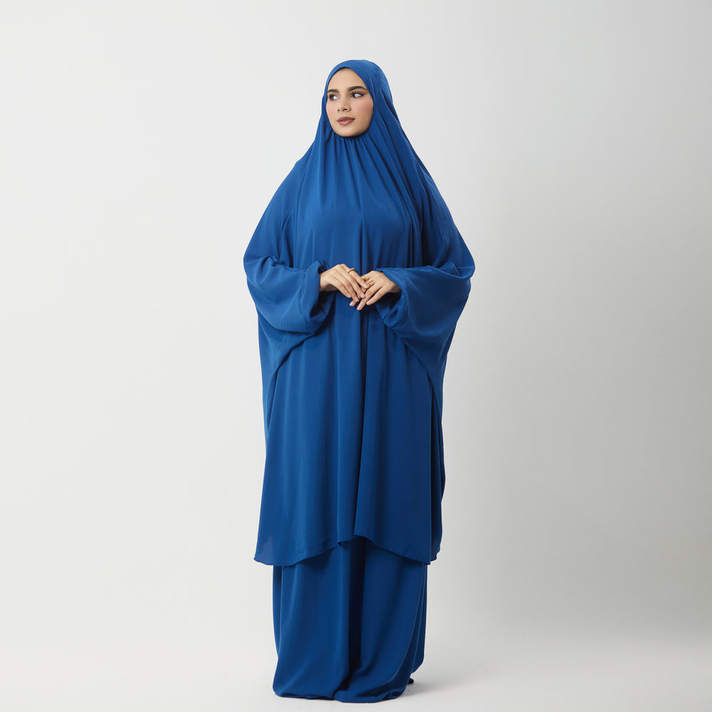 Abaya Prayer Dress Two Piece in Crepe Fabric Two piece prayer dress