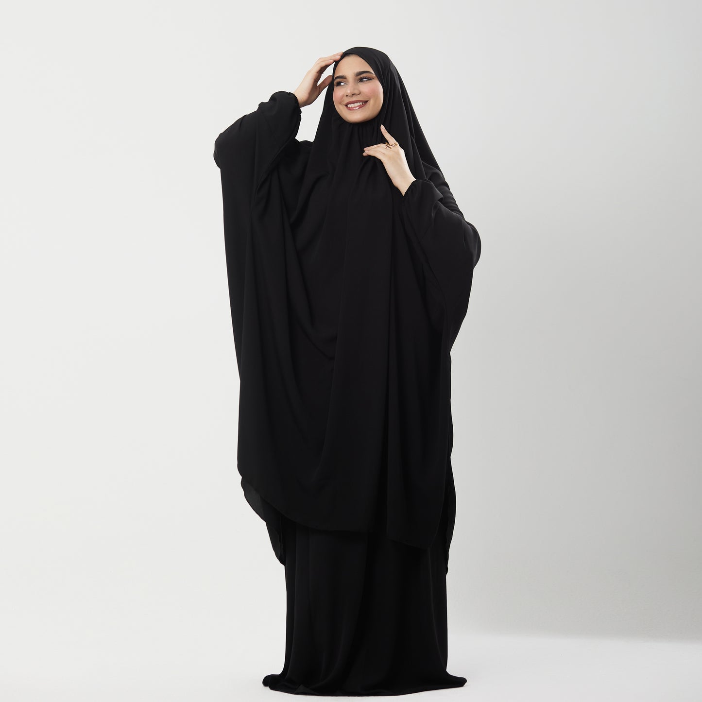 Abaya Prayer Dress Two Piece in Crepe Fabric Two piece prayer dress