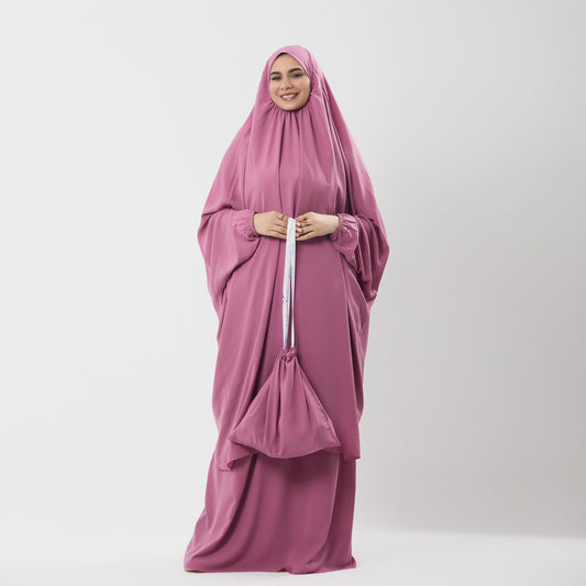 Abaya Prayer Dress Two Piece in Crepe Fabric Two piece prayer dress