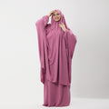 Abaya Prayer Dress Two Piece in Crepe Fabric Two piece prayer dress