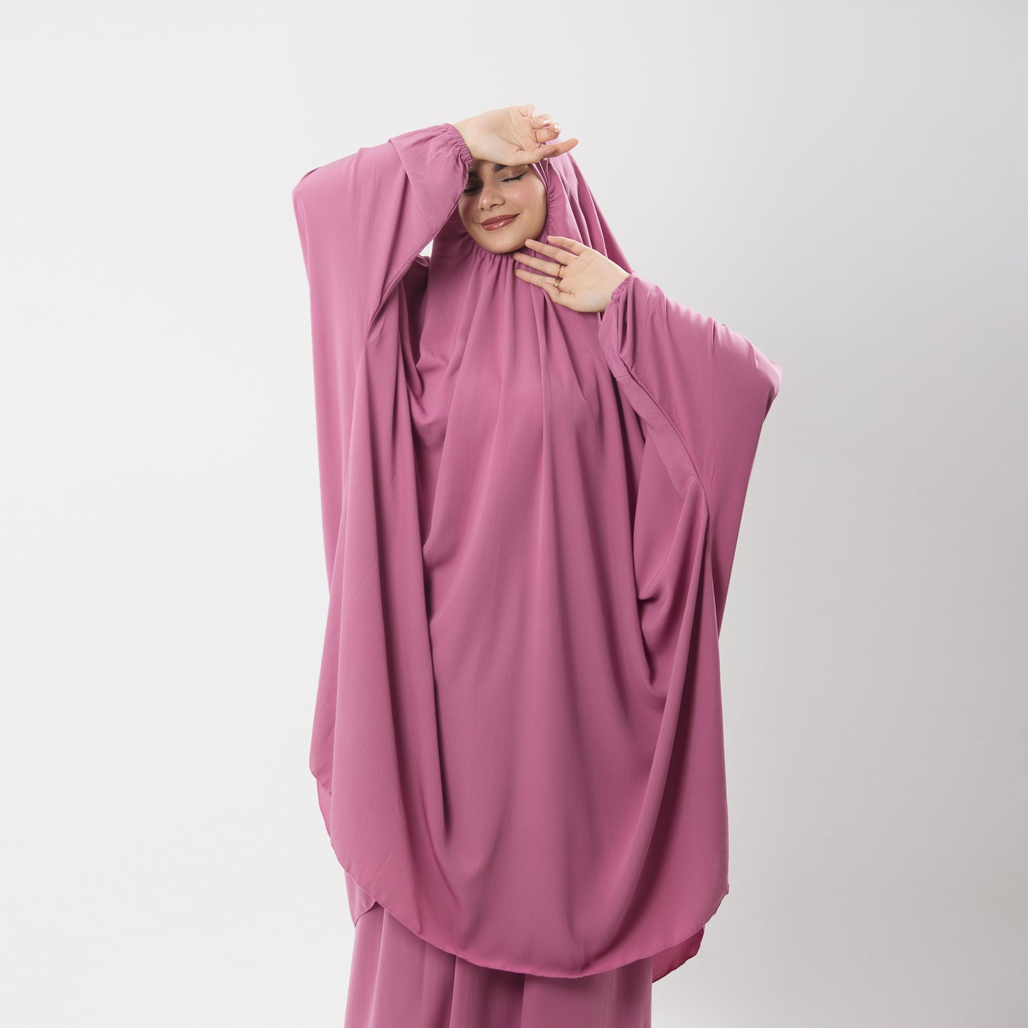 Abaya Prayer Dress Two Piece in Crepe Fabric Two piece prayer dress