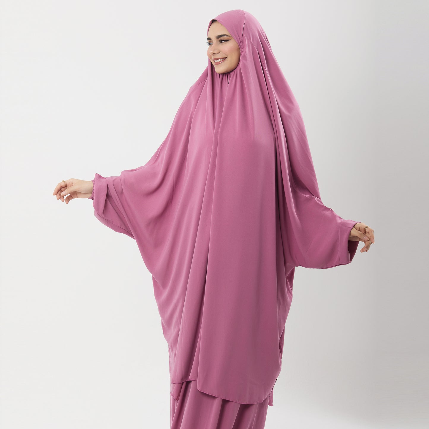 Abaya Prayer Dress Two Piece in Crepe Fabric Two piece prayer dress