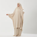 Abaya Prayer Dress Two Piece in Crepe Fabric Two piece prayer dress