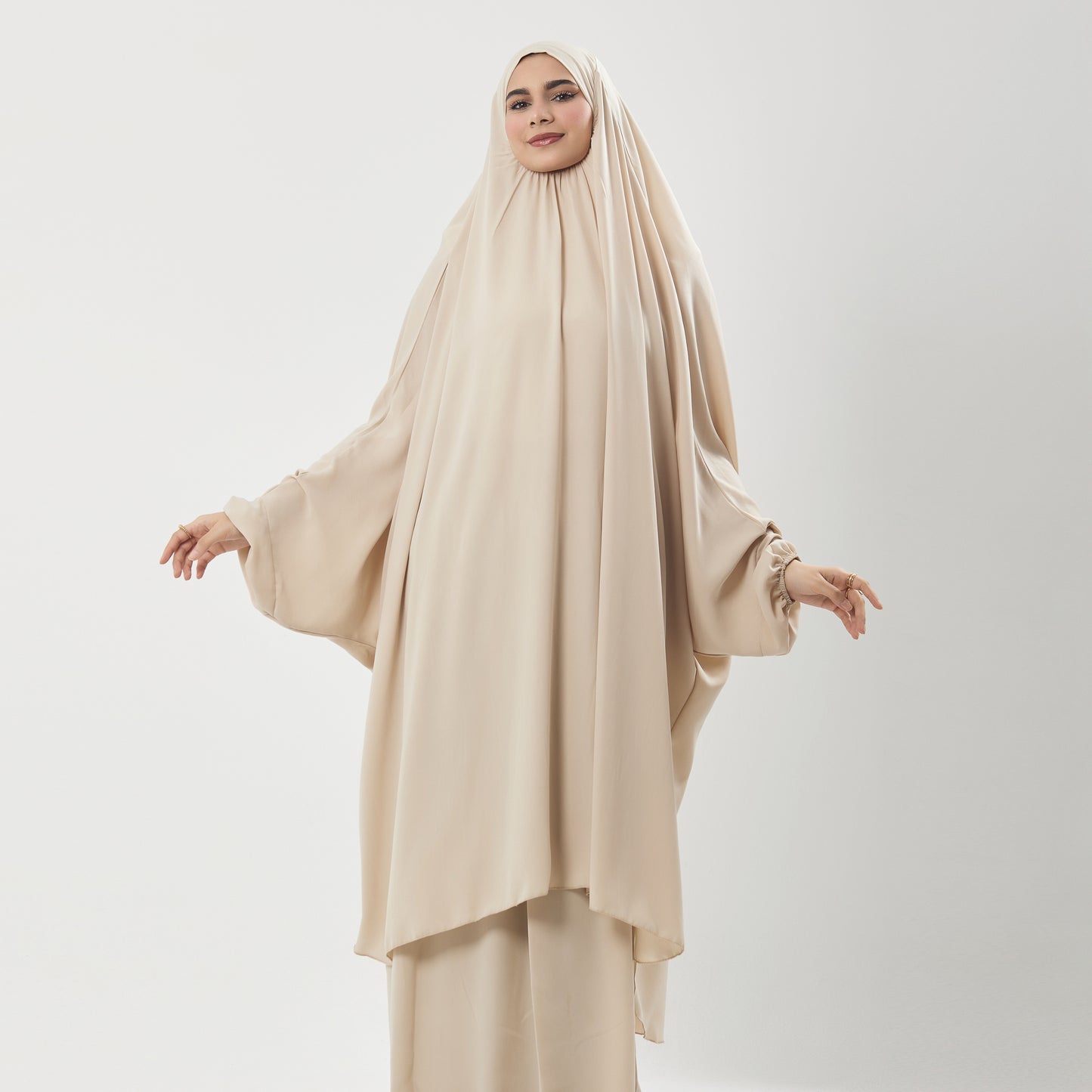 Abaya Prayer Dress Two Piece in Crepe Fabric Two piece prayer dress