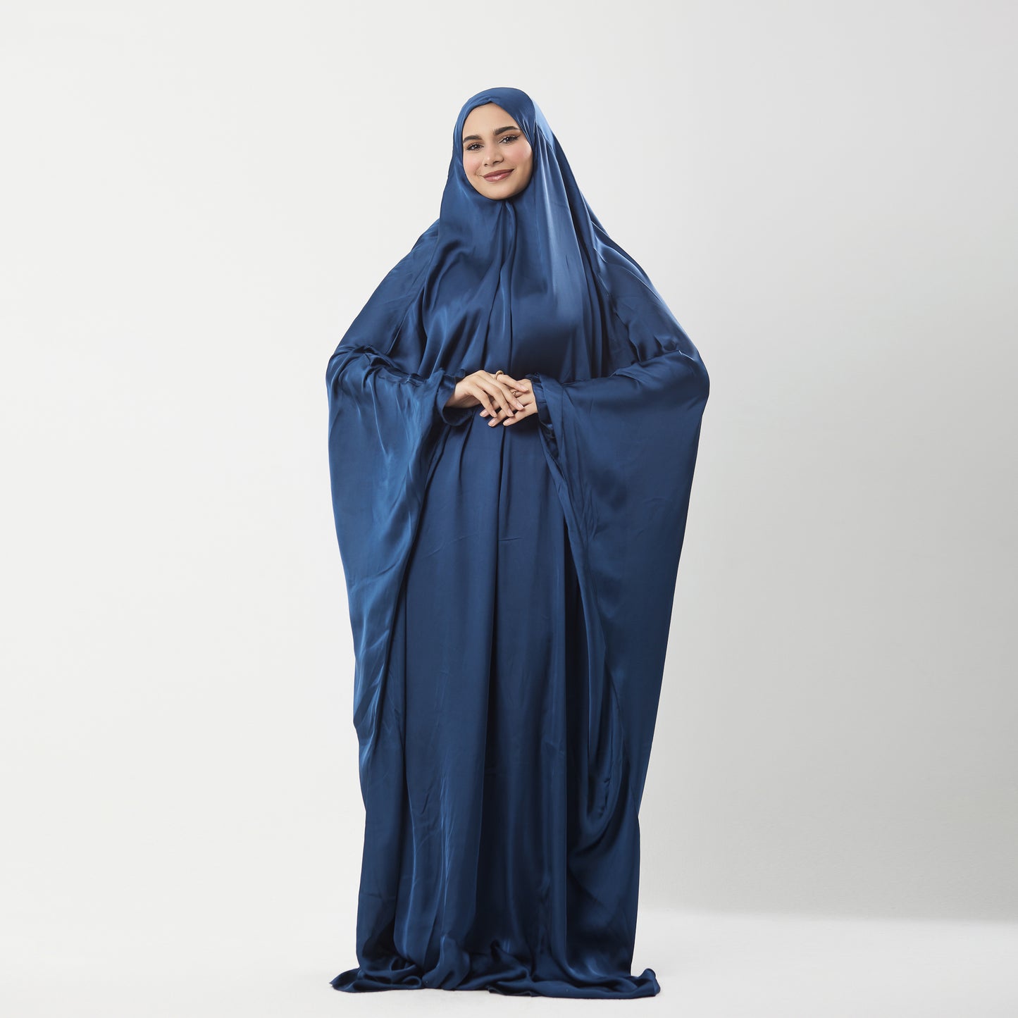 Abaya Silk Abaya Prayer Dress One Piece | Elegant Islamic Prayer Attir