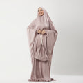 Abaya Silk Abaya Prayer Dress One Piece | Elegant Islamic Prayer Attir