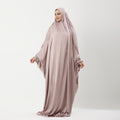 Abaya Silk Abaya Prayer Dress One Piece | Elegant Islamic Prayer Attir