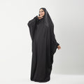 Abaya Silk Abaya Prayer Dress One Piece | Elegant Islamic Prayer Attire for Women Black