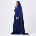 Prayer Dress One Piece Full Dress Blue Abaya