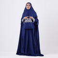 Prayer Dress One Piece Full Dress Blue Abaya