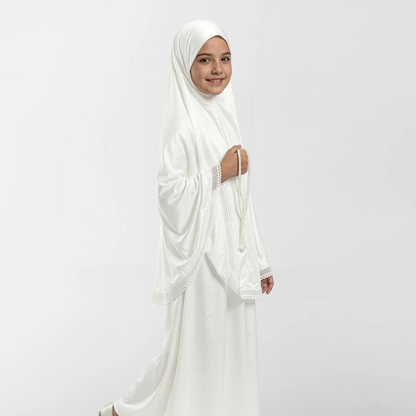 Prayer Wear - Khimar - Satin - Kids
