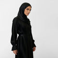 Satin prayer wear features a unique design that combines grace and comfort,