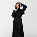 Satin prayer wear features a unique design that combines grace and comfort,