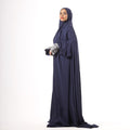 Prayer Dress One Piece Full Dress Blue Abaya