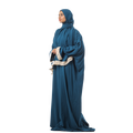 Prayer Dress One Piece With Headscarf Dark Green