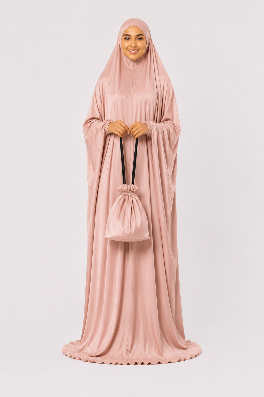 Prayer Dress Silk Pastel Pink