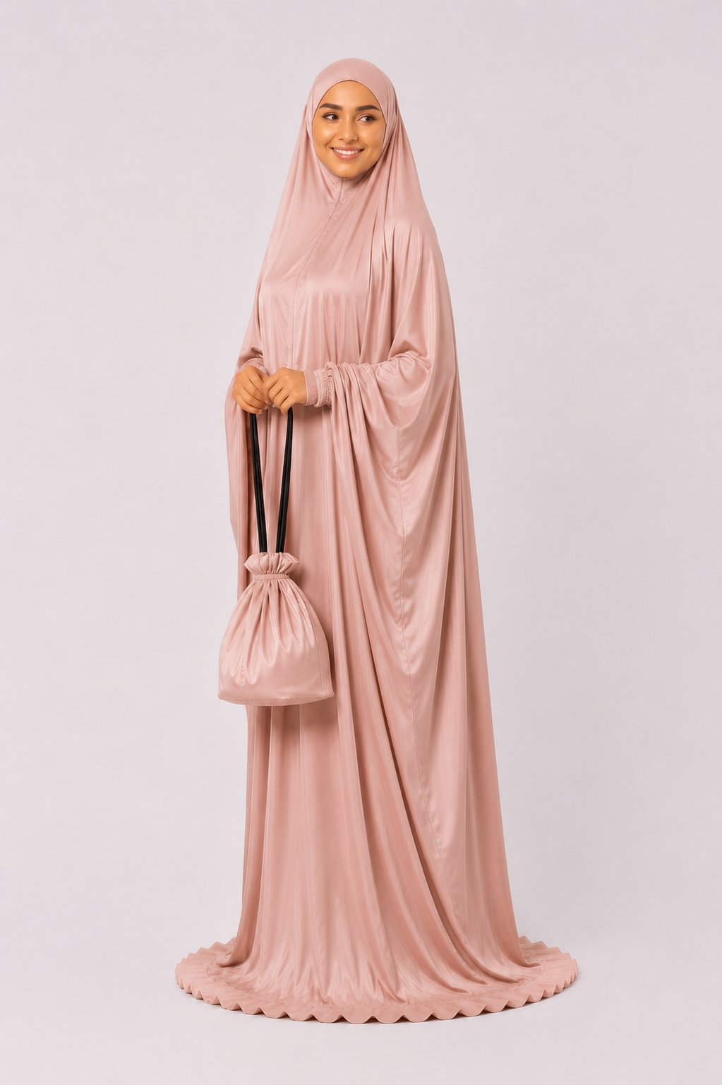 Prayer Dress Silk Pastel Pink
