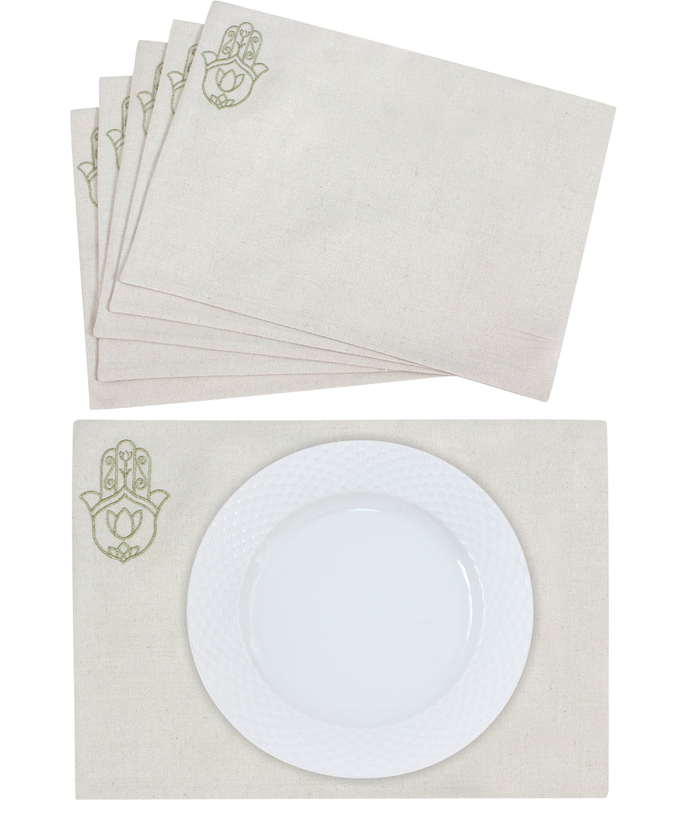 Placemats & Cutlery Set Of 6 Dinning Table ready