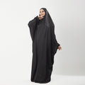 Abaya Silk Abaya Prayer Dress One Piece | Elegant Islamic Prayer Attire for Women Black - Noury Hub