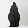 Abaya Silk Abaya Prayer Dress One Piece | Elegant Islamic Prayer Attire for Women Black - Noury Hub