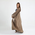 Modern Traditional Abaya Kaftan Beige - Noury Hub