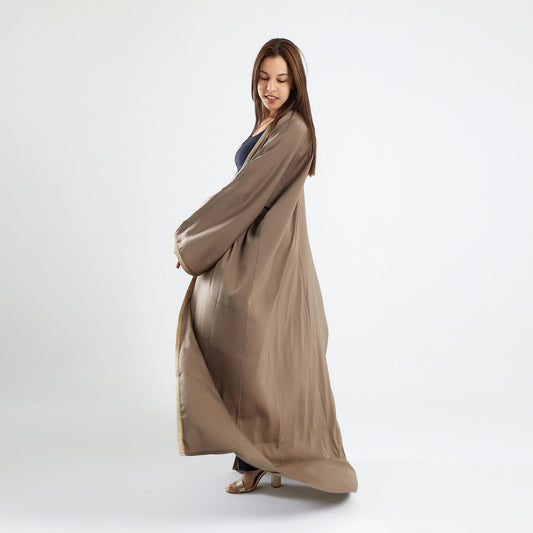 Modern Traditional Abaya Kaftan Beige - Noury Hub