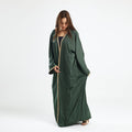 Modern Traditional Abaya Kaftan Olive - Noury Hub