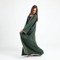 Modern Traditional Abaya Kaftan Olive - Noury Hub