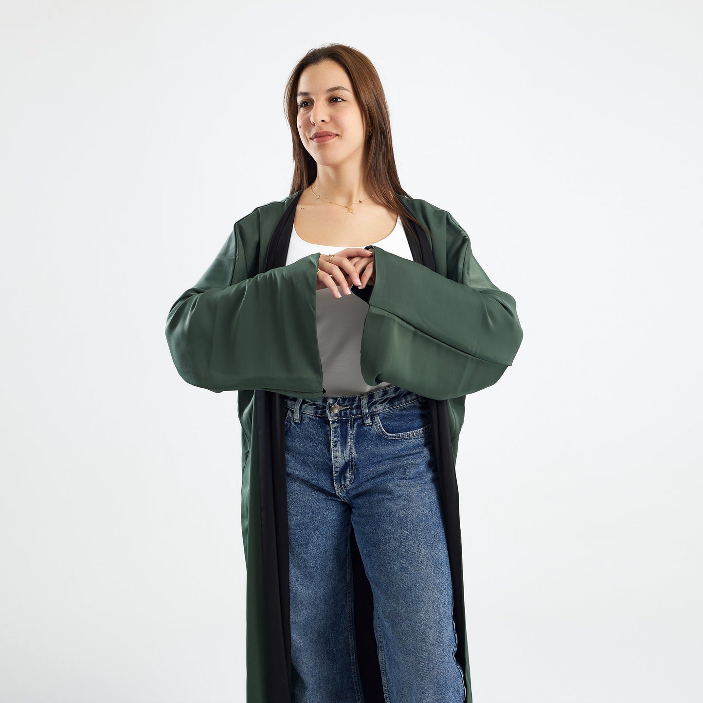 Modern Traditional Abaya Kaftan, Reversible - Noury Hub