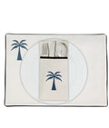 Placemats & Cutlery Set Of 6 Palm - Noury Hub