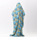 Prayer Dress Abaya Viscose Fabric One Piece | Elegant Islamic Prayer Attire for Women Prayer Dress (Paisley Turqouise) - Noury Hub