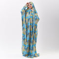 Prayer Dress Abaya Viscose Fabric One Piece | Elegant Islamic Prayer Attire for Women Prayer Dress (Paisley Turqouise) - Noury Hub