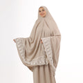 Prayer Dress Dantel Beige - Noury Hub