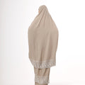 Prayer Dress Dantel Beige - Noury Hub
