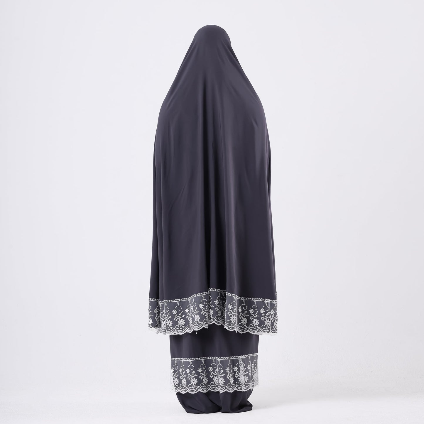 Prayer Dress Dantel Grey - Noury Hub